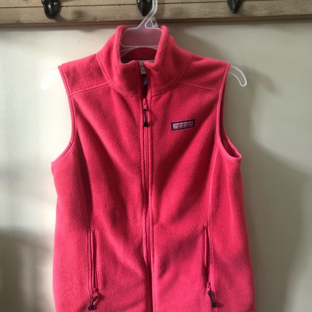 Vineyard Vines Fleece Zip Down Vest